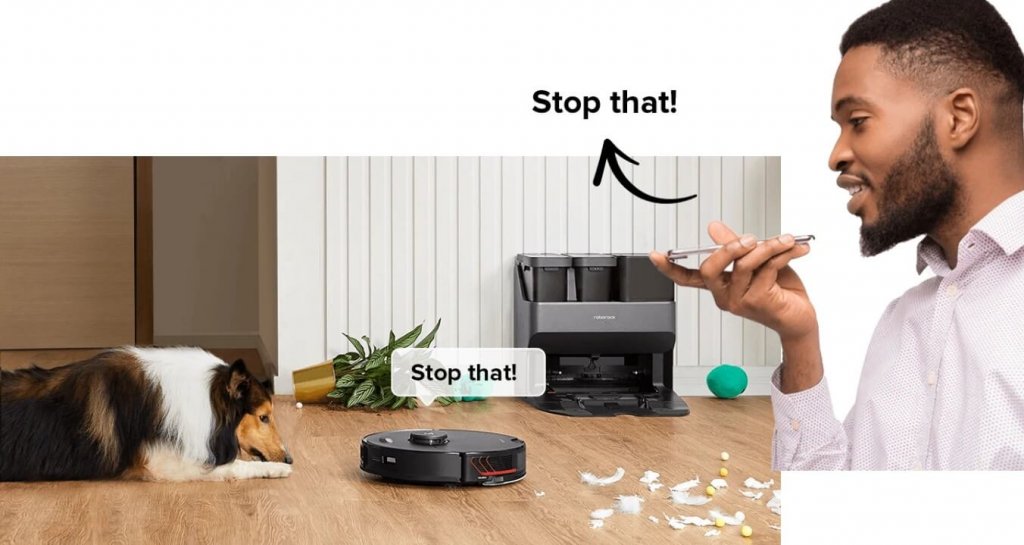 Remote monitoring of the house through a robot vacuum cleaner