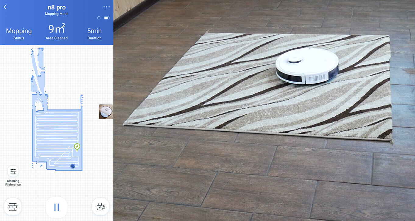 deebot n8 pro mopping mode