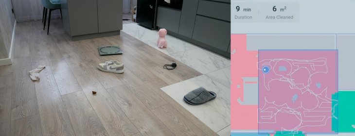 Ecovacs Deebot T20 Pro: Recognition of objects on the floor