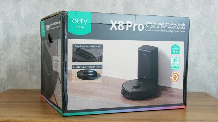 eufy Clean X8 Pro: Box eufy Clean X8 Pro: Box